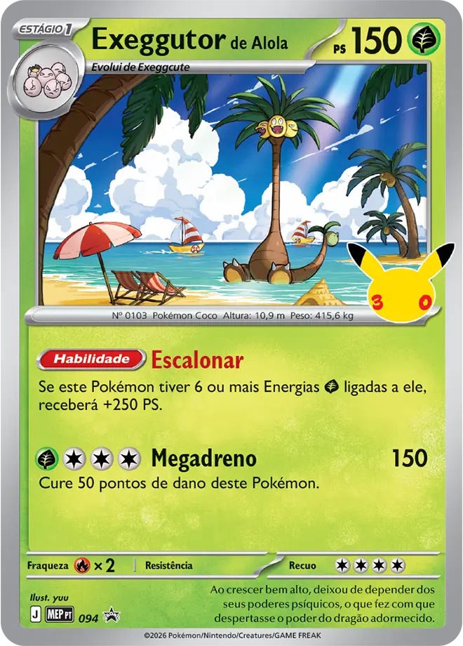 Exeggutor de Alola – Carta Pokémon TCG