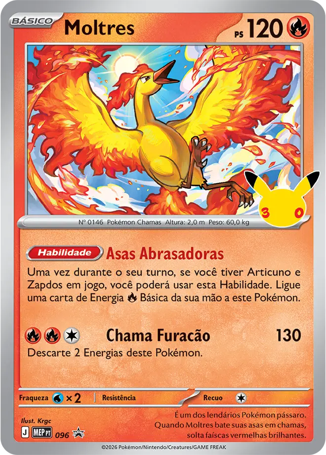 Moltres – Carta Pokémon TCG