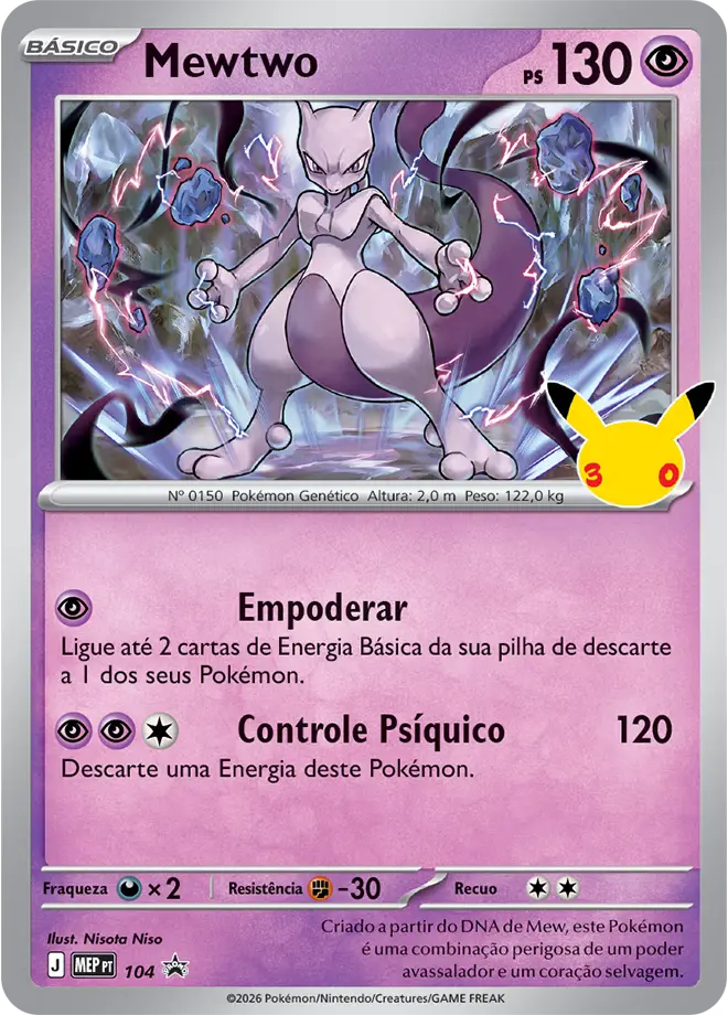 Mewtwo – Carta Pokémon TCG