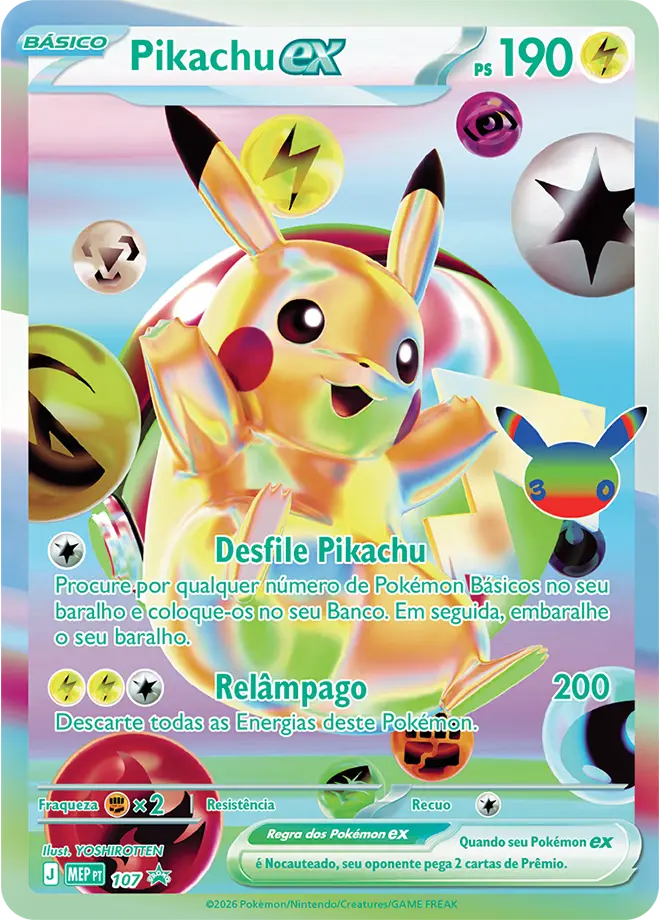 Pikachu ex – Carta Pokémon TCG