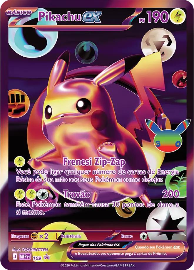 Pikachu Ex – Carta Pokémon TCG