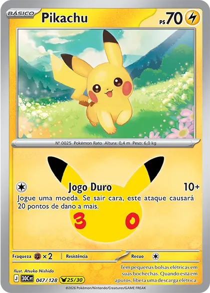 Pikachu – Carta Pokémon TCG