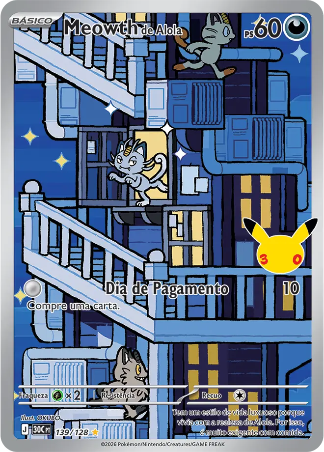 Meowth de Alola – Carta Pokémon TCG