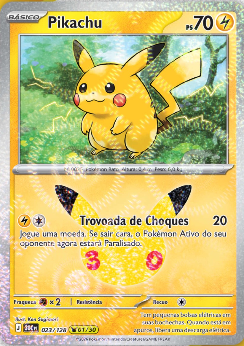 Pikachu – Carta Pokémon TCG