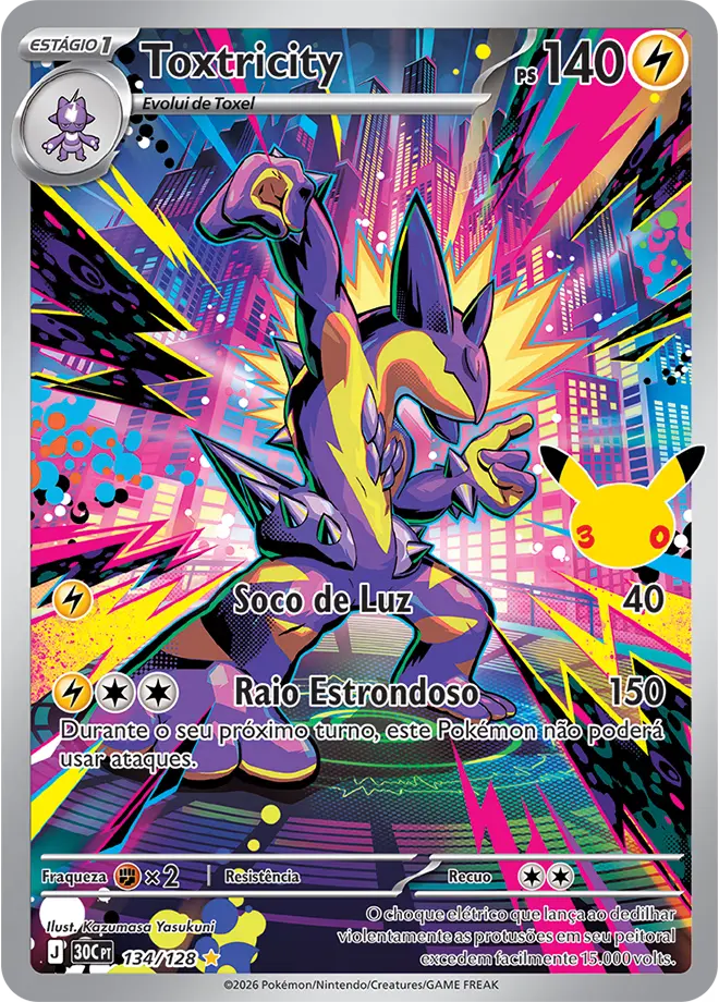 Toxtricity — carta Pokémon TCG